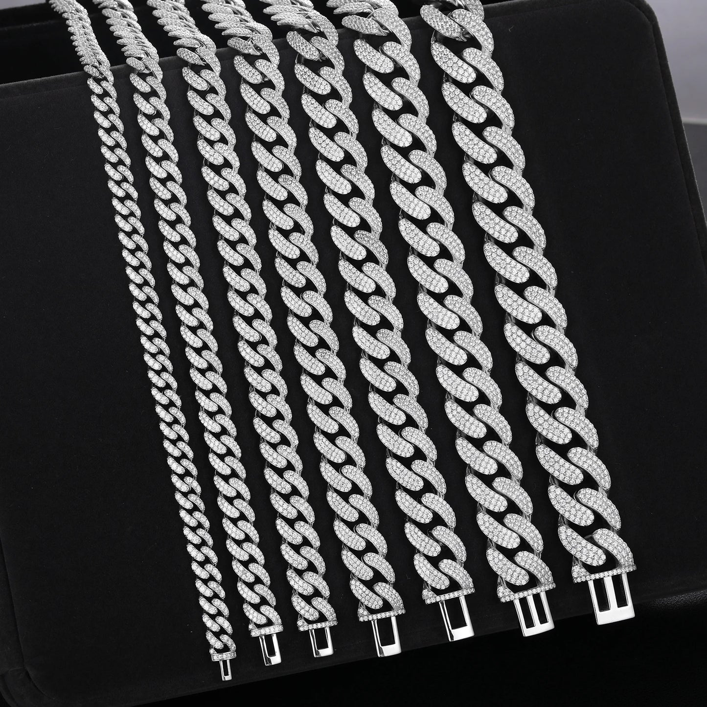 D VVS Moissanite 8-20Mm Necklace