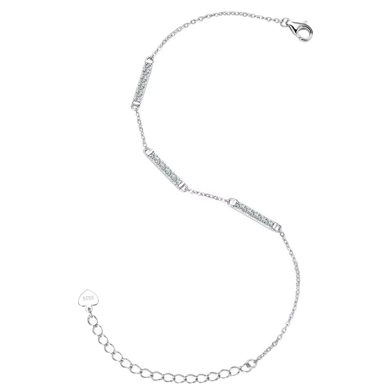 2024 Trend Moissanite Bracelet Plated 18K Gold 925 Silver Hand Chain Fashion Bracelets for Women Gifts Jewelry with Certificate