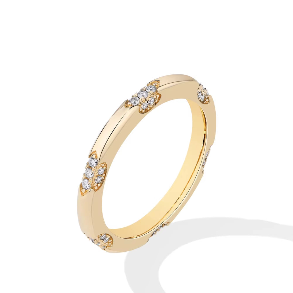 2025 Simple Moissanite Rings Full D VVS1 Diamond S925 Sterling Silver Engagement Wedding Band for Women Men Daily Gifts