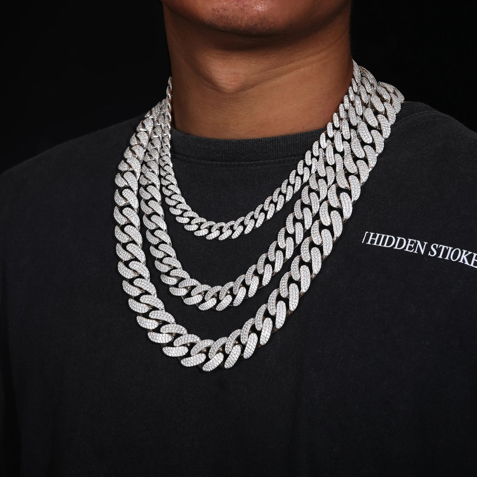 D VVS Moissanite 8-20Mm Necklace
