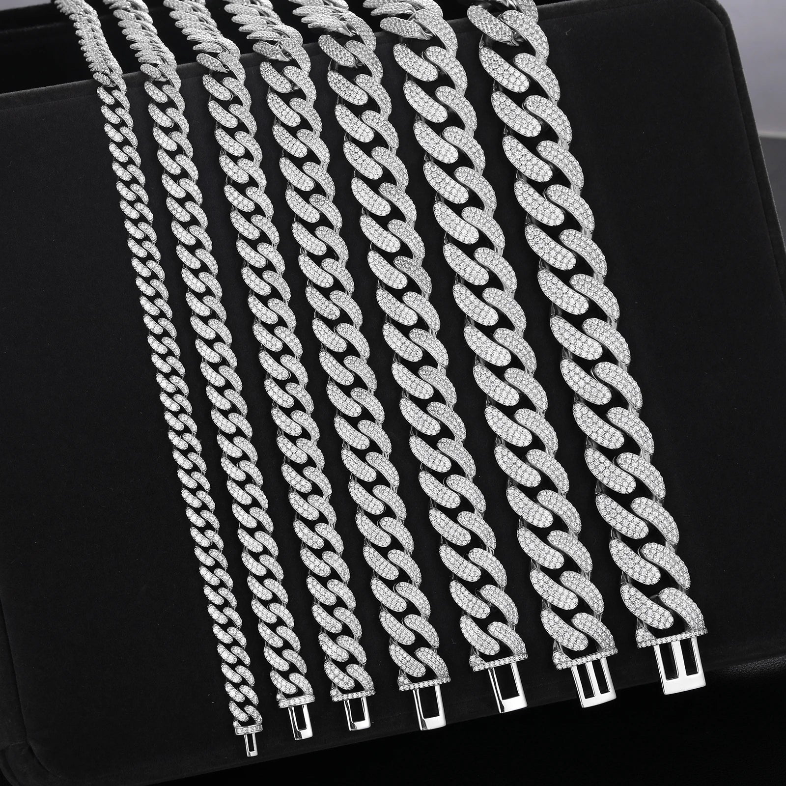 D VVS Moissanite 8-20Mm Necklace