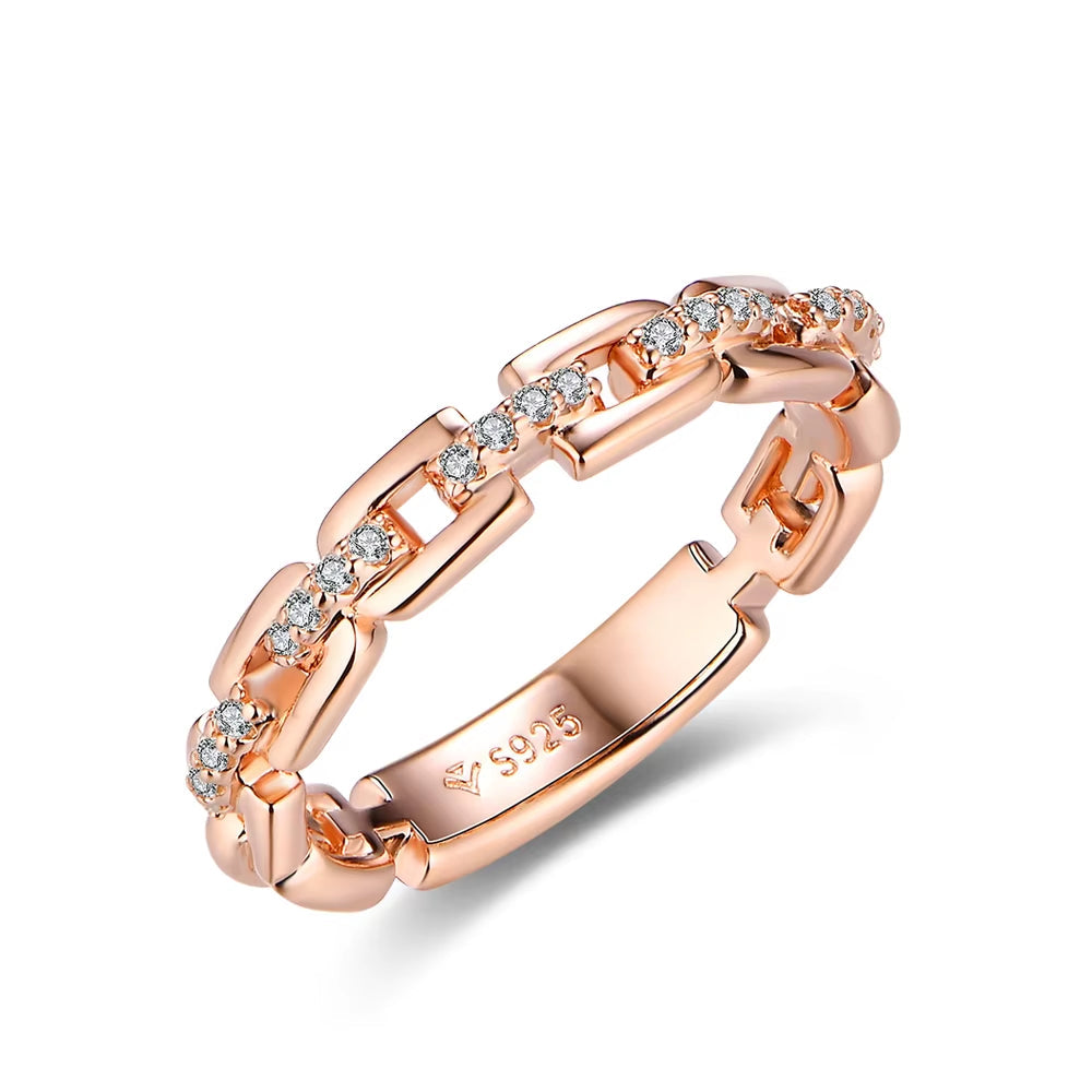 2022 Moissanite Ring Christmas Ring for Women Men 925 Sterling Silver Rose Gold Plated Engagement Wedding Fine Jewelry